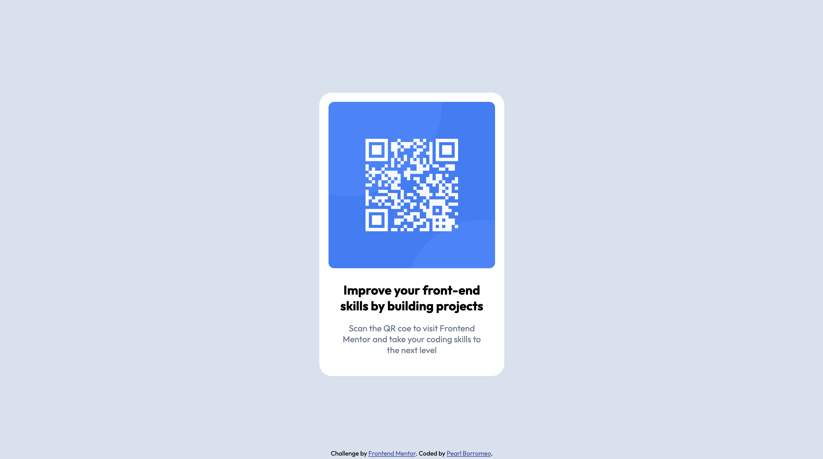 qr code component solution screenshot